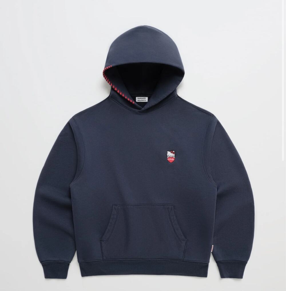 NWT Madhappy x Hello Kitty Matcha Heavyweight Fleece Hoodie Navy Medium
